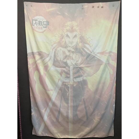 Demon Slayer Rengoku Wall Tapestry Anime Poster Banner Large 40x60 Inch Japan - Picture 5 of 6